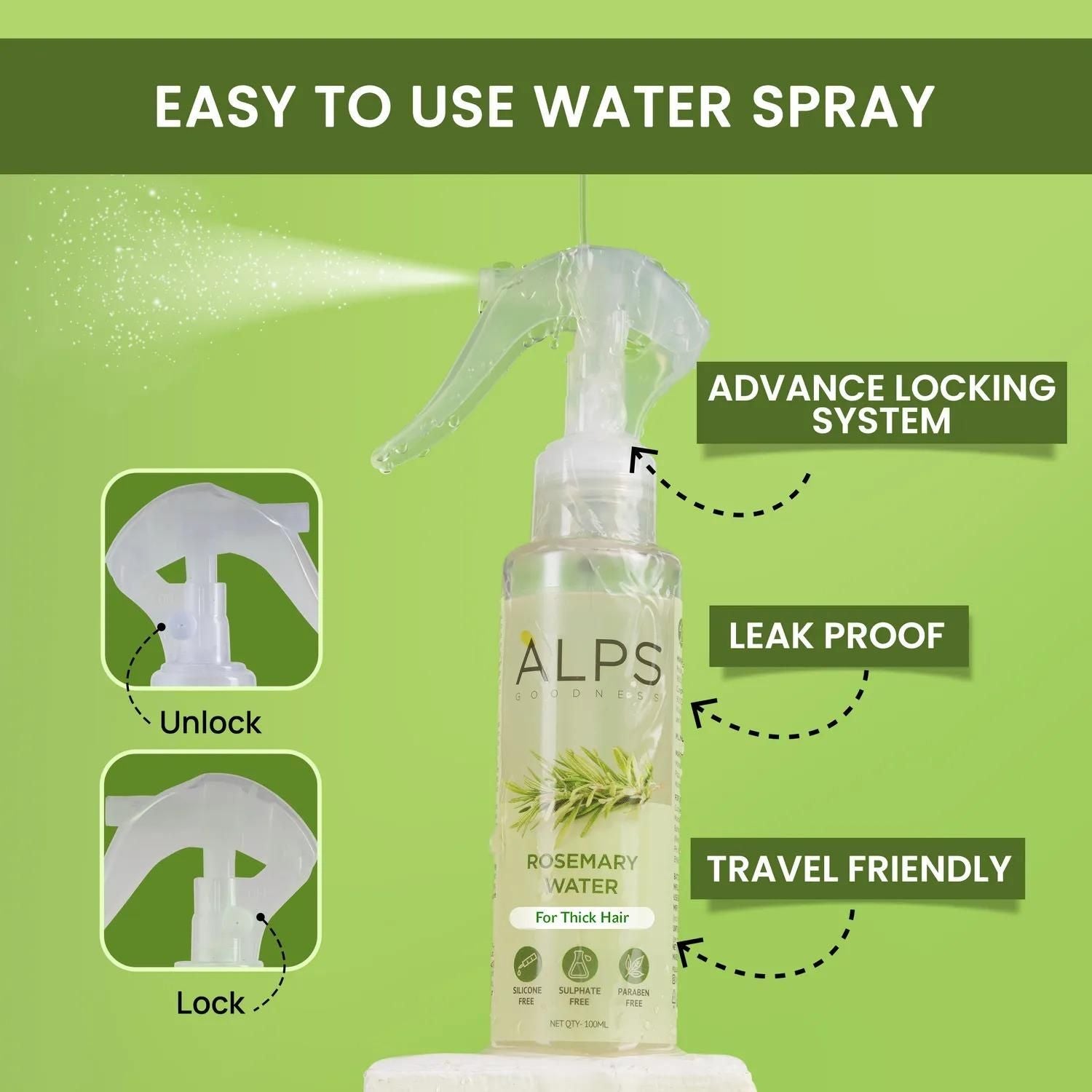 "Rosemary Water, Hair Spray For Regrowth Buy 1 Get 2 Free"