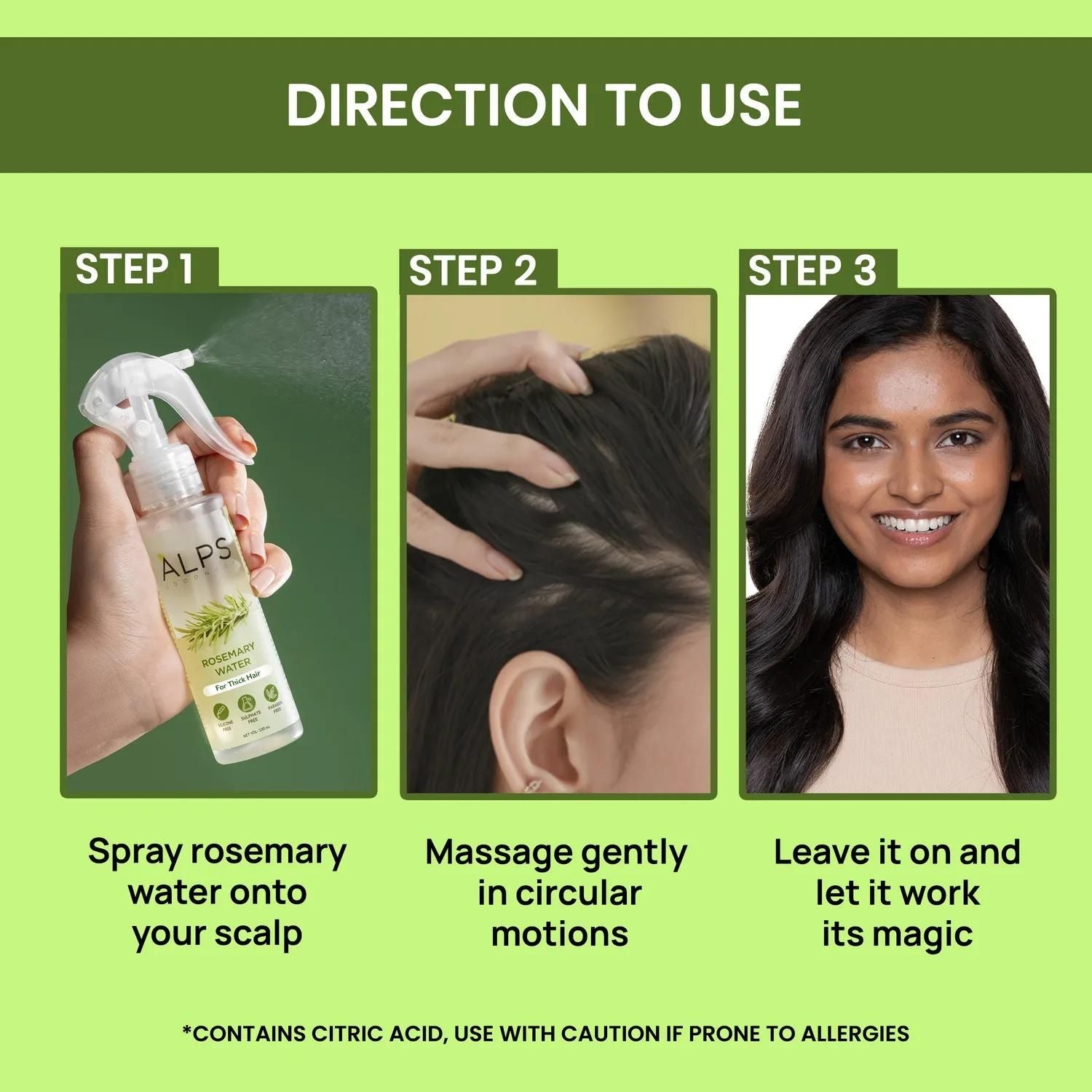 "Rosemary Water, Hair Spray For Regrowth Buy 1 Get 2 Free"